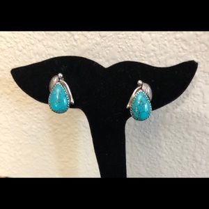 Navajo Sterling Turquoise Earrings